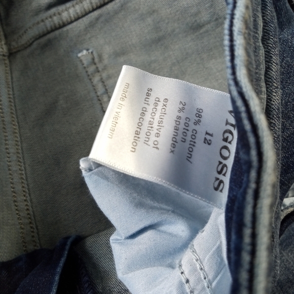 VIGOSS boot cut denim jagger flared jeans pants women's size 12 - b6 - Picture 7 of 7